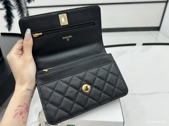First Bag Ru WOC-19*12*3.5cm CHANEL 0729